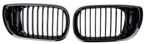 IXEUYN Parrilla Delantera de Coche para BMW E46 4 Door 3 Series 2002-2005, Parachoques Delantero Rejilla Radiador Parrilla Resistente Calor Accesorios