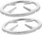 Yardenfun 2Pezzi Wok Gas Design Antiscivolo Facile Installazione Senza Strumenti Compatibile con Bruciatori Gas Standard e Resistente