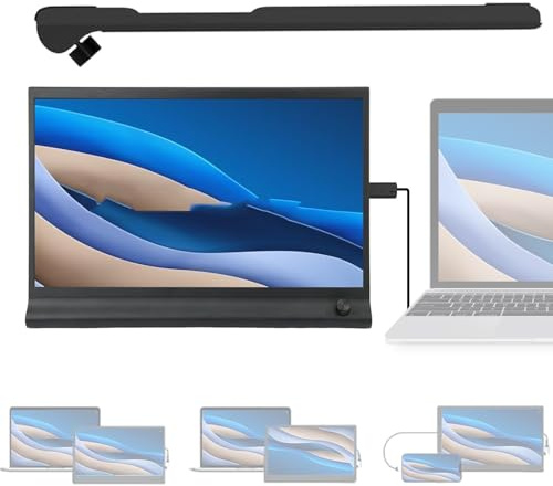 Holdes Extensor De Pantalla Para Ordenador Portátil,Dispositivo De Pantalla Ligero De 40 Centímetros,Monitor Delgado Para Viajar - Para Ordenador Portátil, PC, Tableta, Medios, Casa, Interior,