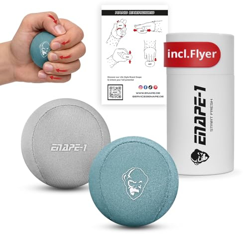 ENAPE Stressball für Erwachsene – 2er Set in Box – Antistressball gegen Stress & Wut – Anti Stress Ball zur Stressbewältigung und Konzentration für Büro, Schule & Therapie