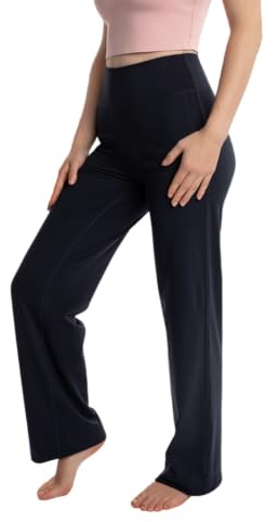 mymotus® Sporthose Damen - Jazzpants | Bequeme Fitnesshose mit Vier-Wege-Stretchmaterial & hohem Lycra-Anteil | Weiches Tragegefühl, Quick Dry | Yoga, Alltag, Pilates, Workouts & Freizeit