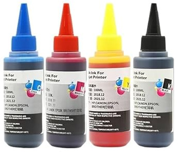 MAXINGJUWH 10Color 100ml/Flasche Pigmenttinte for C-ann PRO9500 M-AK II Druckerpatrone 10 Farben Inkjet Bulk Ink