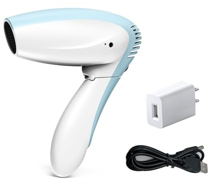 Cordless Hair Dryer - Cool Wind Battery Operated Blow Dryer