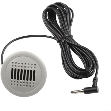 Bordfly Micrófono de coche de montaje externo, micrófono de coche de 3,5 mm para radio de coche Android con cable adecuado para BMW para Mercedes grabación de sonido práctica para sonido claro