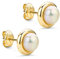 Orovi Damen Ohrringe Perlen Set Ohrstecker 14Karat Gold Gelbgold (585) Schmuck