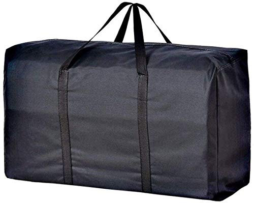 IPENNY Super Groß Aufbewahrungstasche 600D Oxford Tragetasche wasserdichte Reißverschlusstasche für Bettwäsche Bettdecken Kissen und Kleidung 100cm x 55cm x 33cm