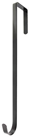 BNYZWOT 15 Inches Heavy Duty Wreath Hanger for Front Door Door Large Wreath Hanger Christmas Wreaths Decorative Hook Premium Sturdy Metal Black