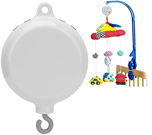 Baby Bett Glocke Kinderbett Anhänger Glocke Spielzeug weiß mechanische Spieluhr mit 12 Stücke entspannende süße Melodie