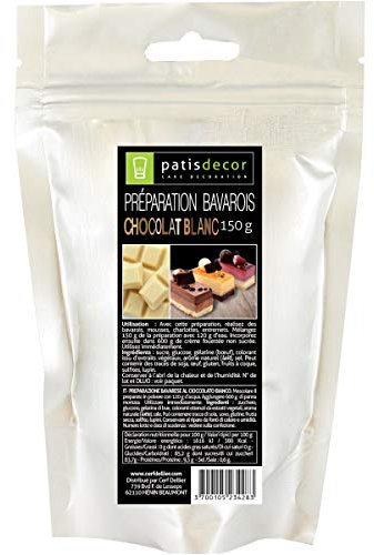 PATISDECOR Preparation Bavarois Chocolat Blanc 100 g