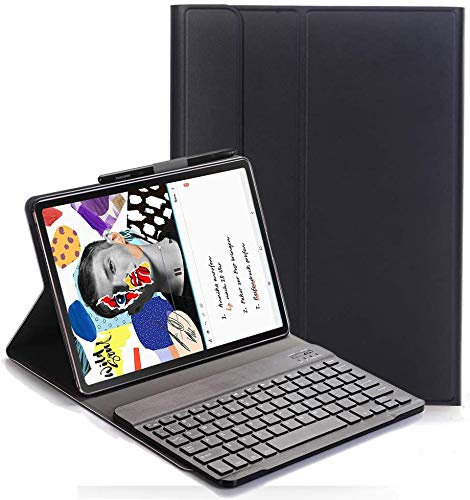 RLTech Teclado Funda para Lenovo Tab P11 Pro 2020 - QWERTY Ultra Slim Teclado Wireless Keyboard Case con Magnético Desmontable Inalámbrico Bluetooth para Lenovo Tab P11 Pro 2020, Negro