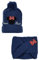 Minnie-Mouse Kinder Winter Strick Set 2 TLG. Mütze und Schal Mädchen, Farbe:Dunkel-Blau, Größe:52