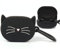 Brifu Funda Protectora de Silicona Compatible con Auriculares Xiaomi Mi Redmi Airdots 2/2S(2021)/Airdots TWS(2019), [Admite Carga inalámbrica] [Protección contra Golpes ] Lindo patrón Gata-Negro