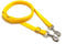 Police Style Dog Training Lead Double Ended 15ft (4.5 Metres Approx) Adjustable Leash Multi-Functional In Cushion Webbing (20mm, Yellow)