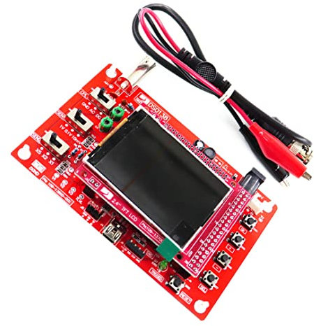 Dso 138 Oscilloscope Synth Kit DIY 2.4 Tft 1msps Digital Oscilloscope DIY Parts and Probes Hand-held Pocket(Red) Oscilloscope