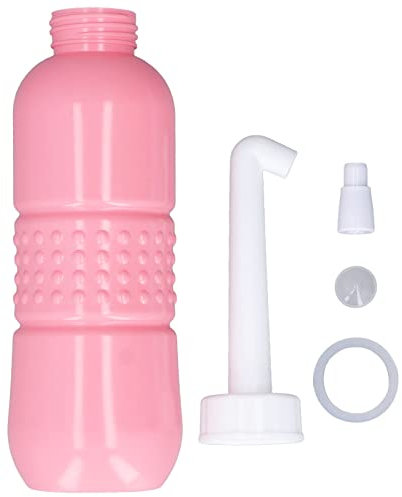 Bidet Portable, Pulvérisateur de Bouteille D'eau Portable pour Bidet Portable 650 Ml Grande Capacité de Nettoyage Hygiénique pour les Fesses du Périnée(Rose)
