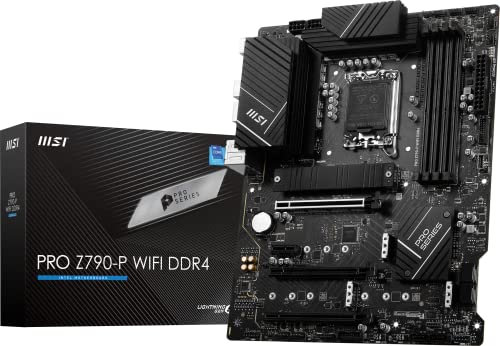 MSI PRO Z790-P - Placa base WiFi DDR4 ProSeries (soporta procesadores Intel de 12ª/13ª generación, LGA 1700, DDR4, PCIe 5.0, M.2, LAN de 2.5 Gbps, USB 3.2 Gen2, Wi-Fi 6E, ATX)