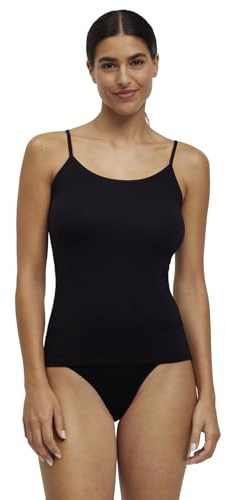FALKE Damen Daily Climate Control Outlast® Unterwäsche bequemes Unterhemd mit Rundhals-Ausschnitt hautfreundlich feuchtigkeitsregulierend schnelltrocknende atmungsaktive Baumwolle 1 Stück | mit schneller Rücktrocknung
