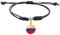 Pulsera Trenzada Con La Bandera De Venezuela - Brazalete Tejido Ajustable De Tendencia Pulsera De Pareja De Joyería Patriótica, Encanto Unisex Elegante Colgante De Insignia De La Bandera Nacional R