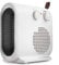 VonHaus Fan Heater 2KW – Portable Electric Lightweight Heater for Home/Office, Use in Any Room – Adjustable Thermostat, Carry Strap, Overheat Protection, Can be Placed Upright or Flat – White