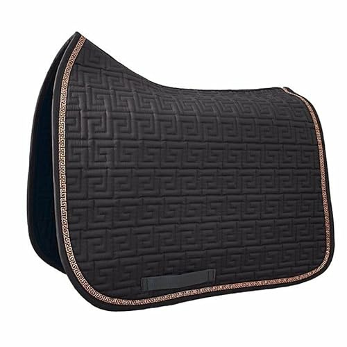 German Riding Dressurschabracke Athene Baumwollschabracke im antiken Stil (braun)
