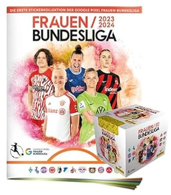Panini Frauen Bundesliga 2023-2024 Sticker - 1x Sammelabum + 1x Display je 36x Stickertüten
