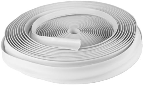 Service Solutions - Rotolo 5 metri profilo pvc raccordo igienico bianco per vasca o doccia – cucina – bagno.