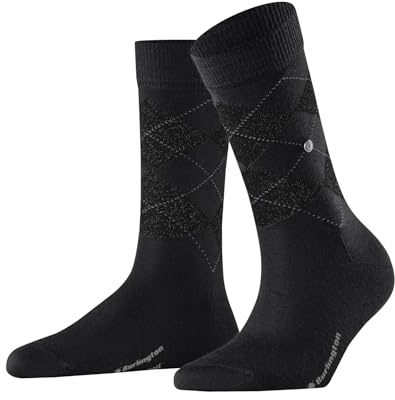 Burlington Marylebone Lurex Socken Blickdicht Schurwolle