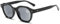Lanomi Herren Damen Lesebrille mit Sonnenschutz Blaulichtfilter Sonnenbrille Getönte Sonnenlesebrille mit sehstärke Schwarz Rahmen Grau Linse 1.0
