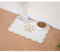 Ralxion Tapis d'alimentation festonné pour chien, tapis absorbant pour gamelle d'eau et de nourriture pour chien, distributeur, mignon, élégant, esthétique, kaki, beige, set de table festonné pour