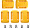 Plastic Battery Holder Compatible with DeWalt 18V Battery, 5 Packs Wall Mount Battery Storage Racks Holders,Battery Accessory Packs for Workshop and Garage