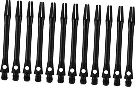 NAMOARLY 12pcs Aluminum Alloy Game Shaft Lightweight Thread Replacement Darts Rod for Enhanced Control and Durability Compatible Darts
