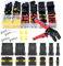 USENG 741Stück Wasserdichte KFZ Kabel Steckverbinder Stecker mit Crimpzange,1/2/3/4/5/6 Polig KFZ Stecker Auto Elektrische Anschluss Stecker Kabelstecker,Auto Anschluss Kit für KFZ Motorrad Boots LKW