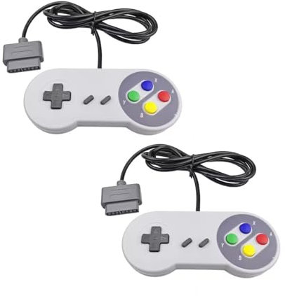 2 Controller Doppelpack für Super Nintendo SNES Controller Gamepad Joypad