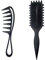 Ruayia Lockenbürste Denman Kit, Curl Brush Haarbürste Strähnenkamm Wide Tooth Comb, Lockenkamm Gepolstert Zahnkämme Hai Zahnkamm Frauen Männer Salon Lockenbürste Grobzinkiger Kamm - Schwarz