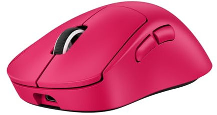 Logitech G PRO X SUPERLIGHT 2 DEX LIGHTSPEED ratón inalámbrico para gaming, Europa del Este Envases, ligero, 60g, 5 botones programables, sensor de 44000 DPI, 8K Polling, USB-C, PC/Mac - Rosa