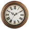Plumeet Retro Wall Clock, 12'' Non Ticking Classic Silent Vintage Wall Clocks Decorative Kitchen Living Room Bedroom, Roman Numerals, Battery Operated