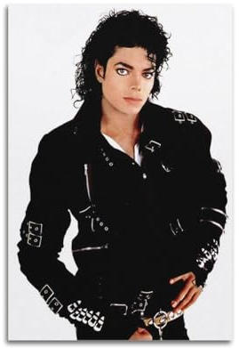 KSOXDAITIP Poster, Motiv: Sänger, Michael Jackson, dekoratives Gemälde, Leinwand, Wandposter und Kunstdruck, modernes Familienschlafzimmer, Dekoration, Poster, 20 x 30 cm