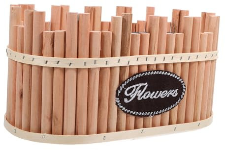 KITANDOVE Maceta De Madera para Flores y Suculentas Ideal para Decoración De Hogar