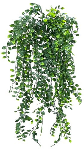 Fairblo 4 Pezzi Piante Finte Cadenti Decorazioni Piante Pendenti Artificiali Cadente Rampicanti Artificiales per Giardino Balconi Porta Parete Decorazione