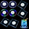 8 Stück LED Untersetzer,Leuchtende Untersetzer Für Gläser Bunt Leuchtende Untersetzer Untersetzer LED,wasserdichte Leuchtende Acryl Untersetzer,Für Gläser Flaschen Partys Hochzeiten Bar Weihnachten