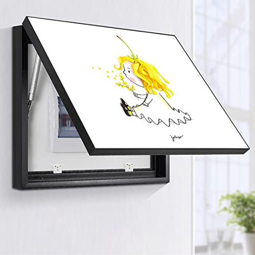 Sicherungskasten Abdeckung Schrank, Dekoratives Bild, dekorative Flip-Thekenabdeckung, elektrische Theken mit dekorativer Abdeckung for Malen, Dekorieren, Verstecken von Thekengemälden, 60 x 50 cm(B)