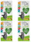WEBBOX Lick-e-Lix Cat Treats, Liver Sausage & Cat Grass Yoghurt Snack, 4 x 15g Sachets - 1 PACK