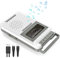 Lecteur de cassette portable - Enregistrement sur cassette / USB / carte SD via microphone - Cassette vers musique MP3 via USB/carte SD/PC - Enregistreur cassette avec poignée extensible (femme)