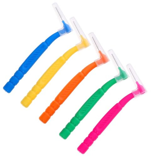 OATIPHO 50pezzi Spazzolino Interdentale Per Pulizia Denti Spazzolino Tra Denti e Gengive Testina Interdentale Per Rimozione Residui Cibo e Placca Uso Casa e Portatile