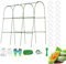 Enrejado de pepinos para arriates, jardineras elevadas, jardineras, resistentes a la intemperie, estable para tomates, uvas, guisantes y balcón jardín
