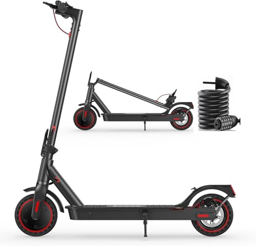 8.5 Electric Scooter, Max Range 30km Electric Scooters for Adult, 25KM/H Max Speed, Foldable Lightweight E Scooter with Cruise Control, Double Braking System