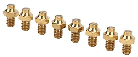 RASTKY Fahrradpedalschrauben aus Titanlegierung, wasserdichte Anti-Rutsch-Schrauben für Fahrradpedale, M4 X 5 Mm, für Radsportbegeisterte (Gold)