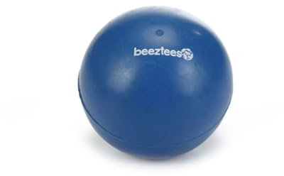 BEEZTEES 625912 Hundespielzeug: Ball aus Vollgummi Ø 9cm BLAU