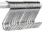 Hamosky 20 Pack STK S Haken Kleiderhaken Garderobenhaken Fleischerhaken zum Aufhängen 12 cm Kleiderbügel für Küche, Bad, Schlafzimmer und Büro