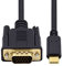 chenyang Câble USB C vers VGA, USB 3.1 Type-C vers VGA RGB 1080P 60Hz, câble moniteur pour ordinateur portable, 1,8 m